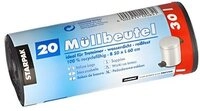 PAPSTAR M&uuml;llbeutel M&uuml;llbeutel, LDPE 30 l 60 cm x 50 cm grau 17 my 400 Stk
