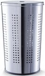 Zeller Present W&auml;schetonne, H&ouml;he 58 cm, verchromtes Metall