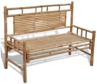 vidaXL Gartenbank Gartenbank 120 cm Bambus (2-St)