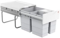 Hailo Einbaum&uuml;lleimer Hailo Abfallsammler 3642131 Raumspar-Tandem 2x 8,5 + 18 Liter