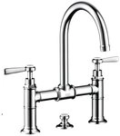 hansgrohe Waschtischarmatur Axor Montreux 220 2-Griff Hebelgriff mit