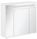 FACKELMANN Badezimmerspiegelschrank Kara LED Spiegelschrank Korpusfarbe: Wei&szlig;...