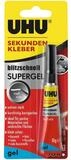 UHU Klebstoff UHU Sekundenkleber Blitzschnell Supergel L&ouml;sungsmittelfrei, 10g
