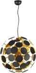 TRIO LEUCHTEN Pendelleuchte "Discalgo", schwarz (schwarz gold), 6, Leuchten,