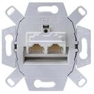 JUNG Jung Datendose Cat6 2x8-pol.f&uuml;r 2 Term. UAE 8-8 UPOK6 X-Link Lade-und