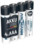 ANSMANN AG Micro AAA Akku 1000 mAh Hohe Kapazit&auml;t Akku