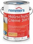 Remmers Holzschutzlasur Holzschutz-Creme 3in1 eiche hell 2,5 Liter, 3facher