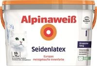 Alpina Wandfarbe Alpina Seidenlatex Alpinawei&szlig; 10 L seidengl&auml;nzend