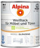 Alpina Farben Weißlack für Möbel und Türen 300 ml, glänzend