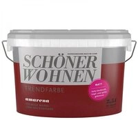 SCH&Ouml;NER WOHNEN FARBE Wandfarbe SW Trend Wandfarbe matt 2,5L amarena 3511