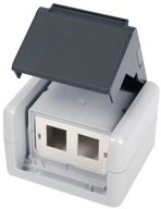 Teleg&auml;rtner Teleg&auml;rtner Netzwerkdose Aufputz CAT 5e, CAT 6, CAT 6a Grau