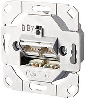 Metz Connect Unterputz-Steckdose Netzwerkdose Unterputz Einsatz CAT 6a 2 Port Metz