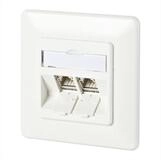 Metz Connect C6Amodul 2 Port 180&deg;M UP-Dose Netzwerk-Panel (best&uuml;ckt, 2 Ports,