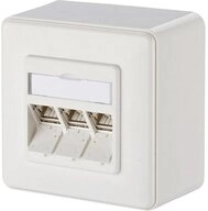 Metz Connect Metz Connect Netzwerkdose Aufputz CAT 6a 3 Port Reinwei&szlig;