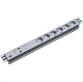 Bachmann 19" Steckdosenleiste 6-fach mit GVS ohne Schalter Steckdosenleiste