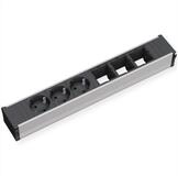 Bachmann CONI Large 3x Schutzkontakt 3x ABD Einbau-Tischsteckdosenleiste...
