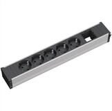 Bachmann CONI Large 5x Schutzkontakt 1x ABD Einbau-Tischsteckdosenleiste...