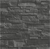Rasch Strukturtapete Rasch Selection Vinyl/Vlies, Natürlich, schwarz grau
