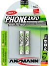 ANSMANN AG Ansmann 550mAh DECT, Akku, (2x AAA (Micro) Akku (1,2 V V)