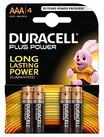 Duracell Duracell Plus Power Typ AAA Alkaline Batterien, 4er Pack Batterie