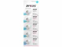 Arcas ARCAS Lithium-Knopfzellen CR2032, 5 Stück Knopfzelle