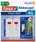 tesa Klebehaken tesa Klebenagel f&uuml;r Fliesen und Metall (verstellbar, 3 kg),