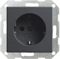 GIRA Lichtschalter GIRA Einsatz Schutzkontakt-Steckdose System 55, Standard 55, E2,
