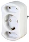 Kopp KOPP Euro- und Schutzkontakt-Adapterstecker 177602009, BS, wei&szlig;