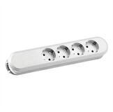 Bachmann SMART Steckdosenleiste 4xCEE7/3 wei&szlig; Steckdosenleiste (Kabell&auml;nge 0...