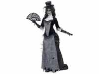Smiffys Kostüm Geisterstadt Lady, Schickes Kleid für Geister, Vampire oder untote
