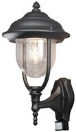 KONSTSMIDE Au&szlig;en-Wandleuchte Aluminium, schwarz, IP44, wassergesch&uuml;tzt, G, L240mm,
