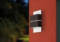 EGLO Wandleuchte KIBEA Wandlampe, Stahl, IP54, Au&szlig;enlampe, Au&szlig;enleuchte,...