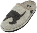 Haflinger Flair Dackel Pantoffeln aus gewalkter Wolle Hundemotiv Unisex Hausschuh