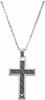 Emporio Armani Kette mit Anhänger Halskette Kreuz, EGS1705040, mit Carbon