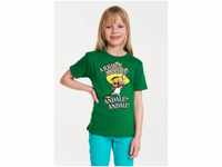 LOGOSHIRT T-Shirt Speedy Gonzales - Looney Tunes mit tollem Frontprint, grün