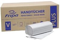 Fripa Papierhandtuch Papierhandt&uuml;cher 1-lagig 25x23cm V-Falz natur