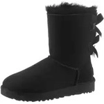 UGG Bailey Bow 2 Schlupfboots mit Satinschleifen hinten am Schaft schwarz 36 EU...