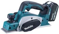 Makita Akku-Elektrohobel, Hobelbreite: 82 in mm, Hobel 18V, DKP180RTJ, 2 x 5 Ah