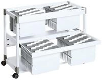 DURABLE B&uuml;rowagen System 200 Multi Duo, f&uuml;r ca. 200 H&auml;ngemappen, mit