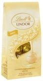 LINDT Schokolade, Lindt Lindor Beutel Weiss mit zartschmelzender Schokolade 136g