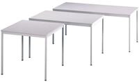 HAMMERBACHER Konferenztisch, Tisch 160 x 80 lichtgrau