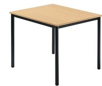 HAMMERBACHER Konferenztisch Besprechungstisch 800x800mm Buche Fu&szlig; Vierkantrohr