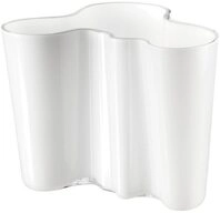 IITTALA Tischvase Vase 16 cm Alvar Aalto Opal (2x Stapelschutz), Kristallglas, nicht