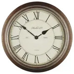 Techno Line Wanduhr Techno Line WT 7006 Quarz Wanduhr 36 cm x 70 mm Holz