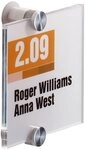 DURABLE Hinweisschild Durable 4820 19 T&uuml;rschild CRYSTAL SIGN, 105 x 105 mm,