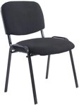 CLP Besucherstuhl Ken XL, stapelbar, Stoff-Bezug, bis 150 kg belastbar
