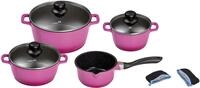 KING Topf-Set, Aluminiumguss (Set, 7-tlg., je 1 Kochtopf &Oslash; 16/20/24 cm, 1x