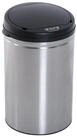 HOMCOM M&uuml;lleimer Automatik Abfalleimer mit Sensor, Schwarz+Silber &Oslash;30,5 x 51,5 cm