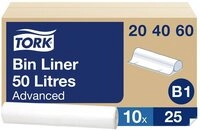 TORK M&uuml;lleimer TORK 204060 M&uuml;llsack 50 l Transparent 1 St.