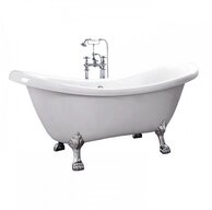 HOME DELUXE Badewanne Freistehende Badewanne FAMA, (1-tlg), 176 x 74 x 79 cm,...